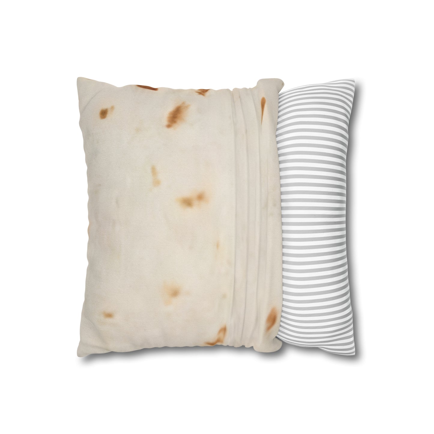 Spun Polyester Square Pillowcase soft taco