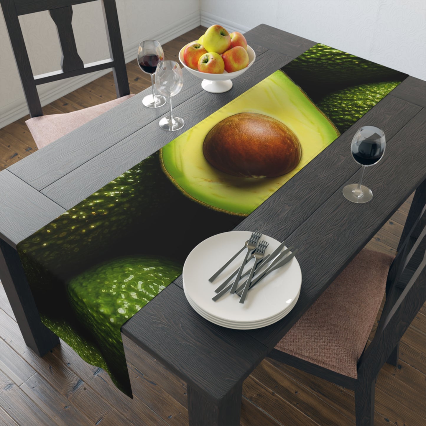 Table Runner (Cotton, Poly) Avocado