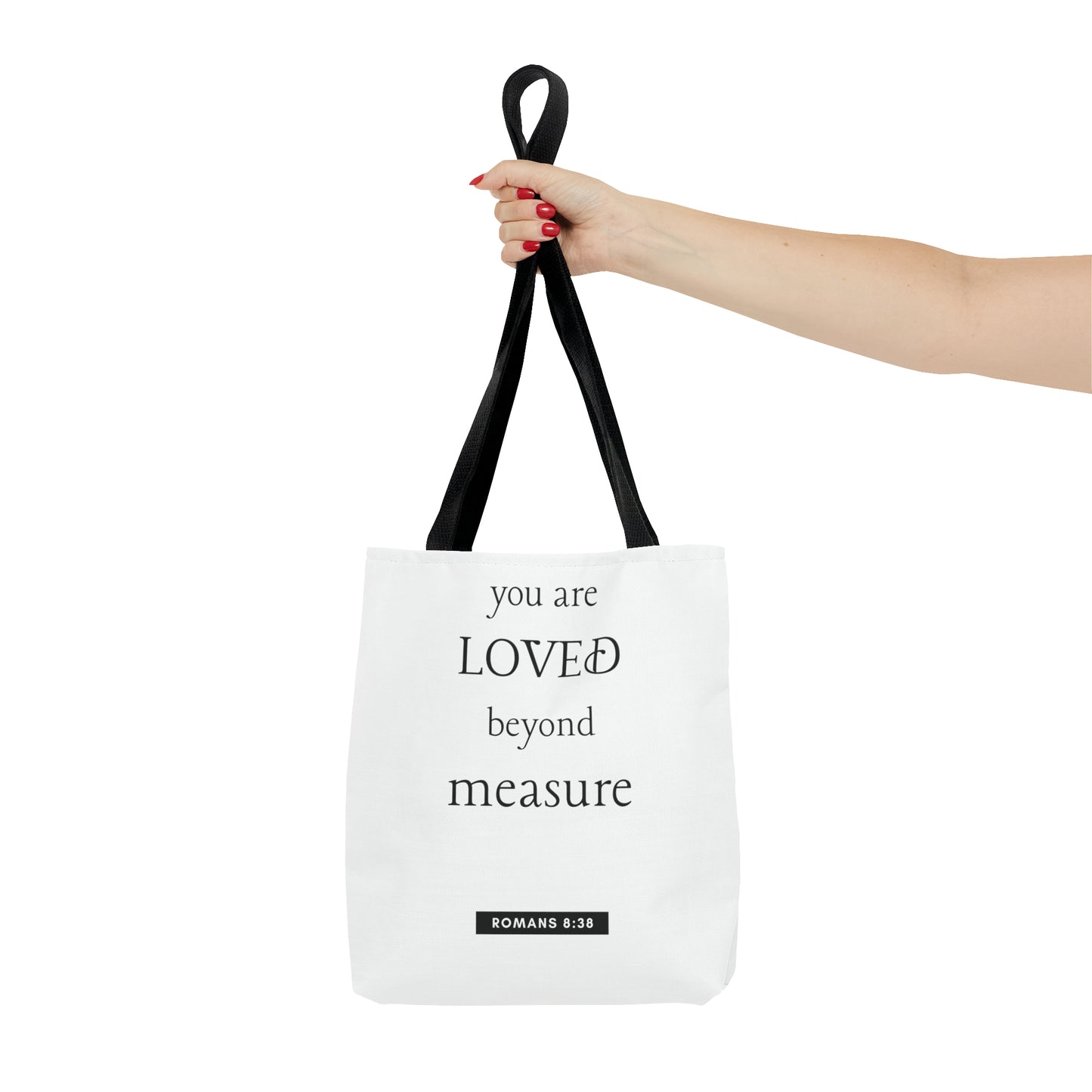 Romans 8:38 Tote Bag (AOP)