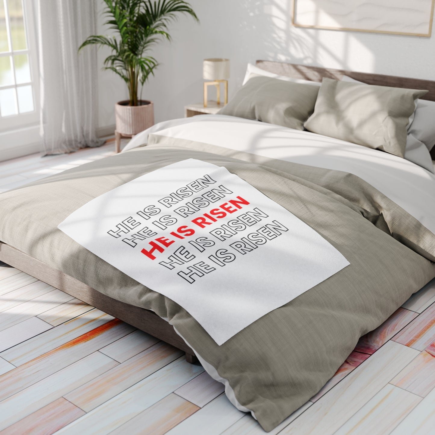 He Is Risen Arctic Fleece Blanket