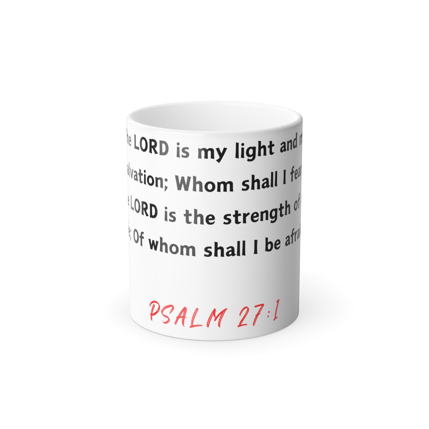 Psalm 27:1 Mug, 11oz