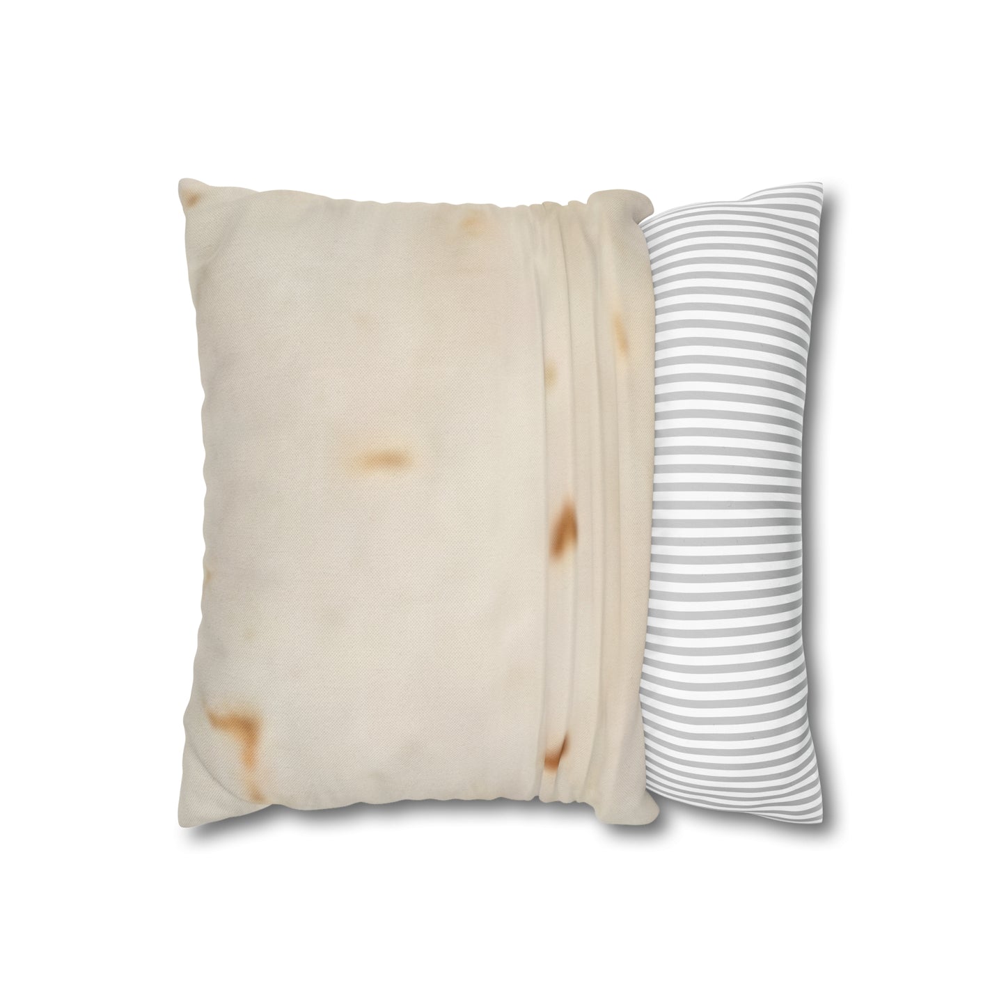 Spun Polyester Square Pillowcase soft taco