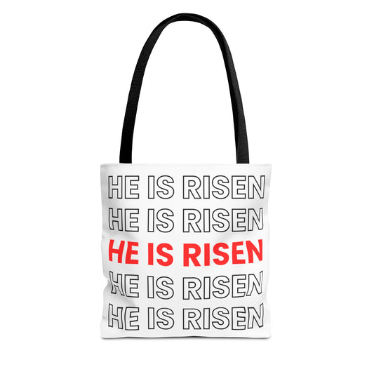 Tote Bag (AOP) He Is Risen