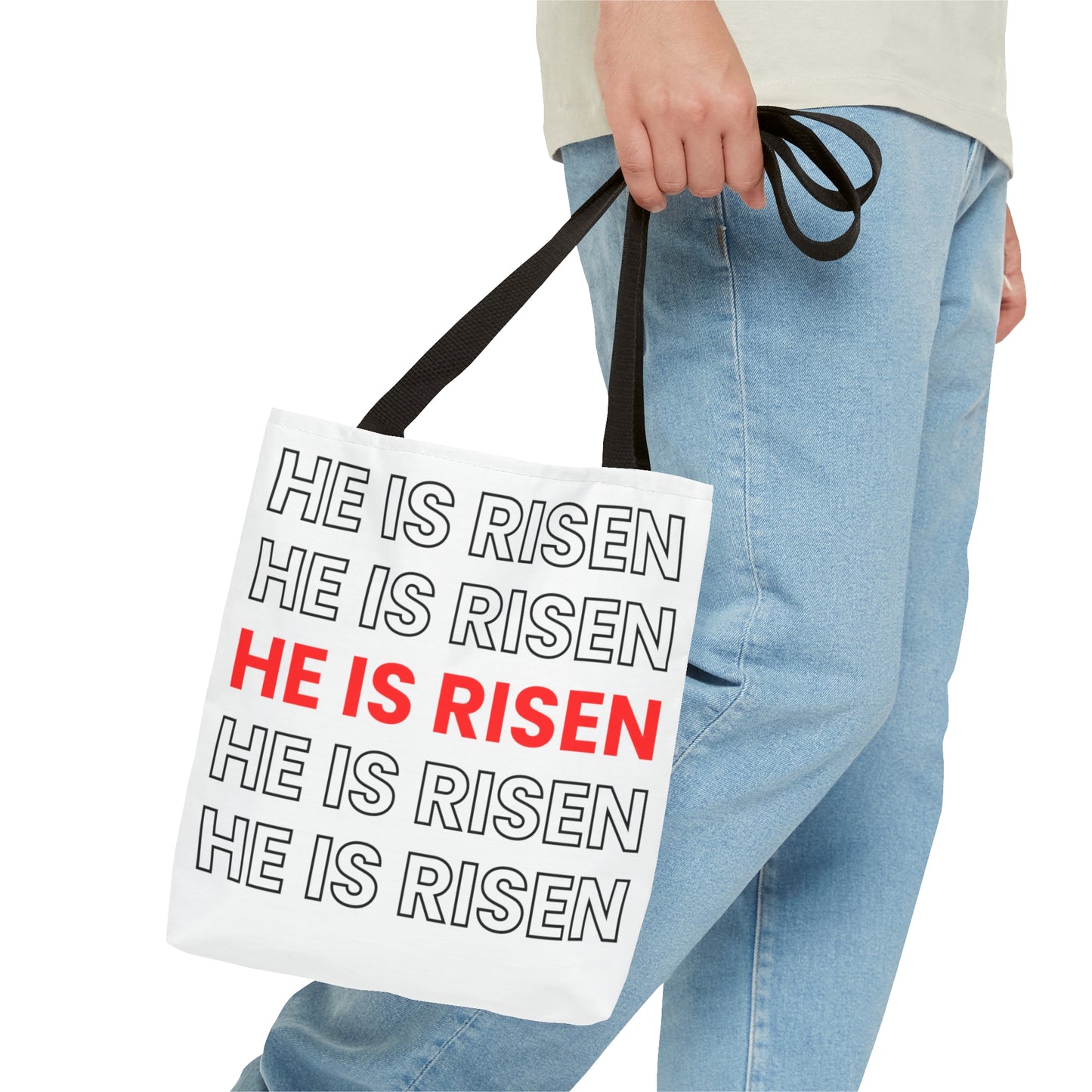 Tote Bag (AOP) He Is Risen