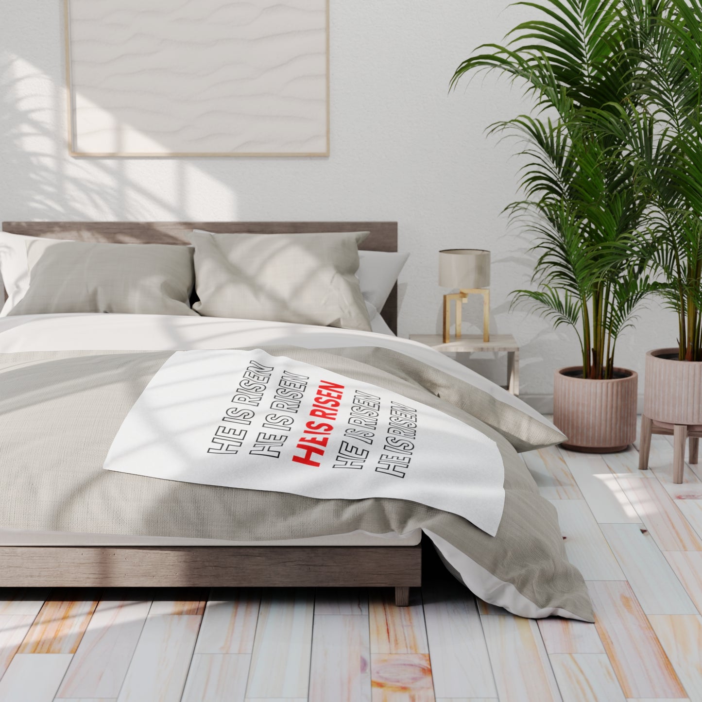 He Is Risen Arctic Fleece Blanket