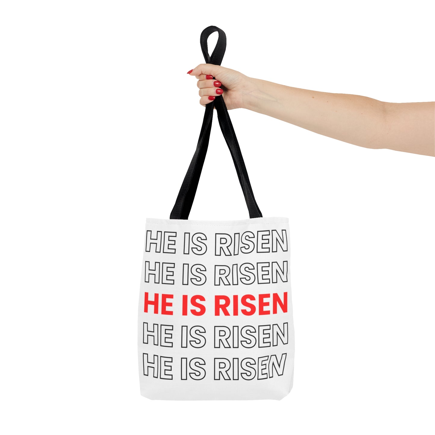 Tote Bag (AOP) He Is Risen