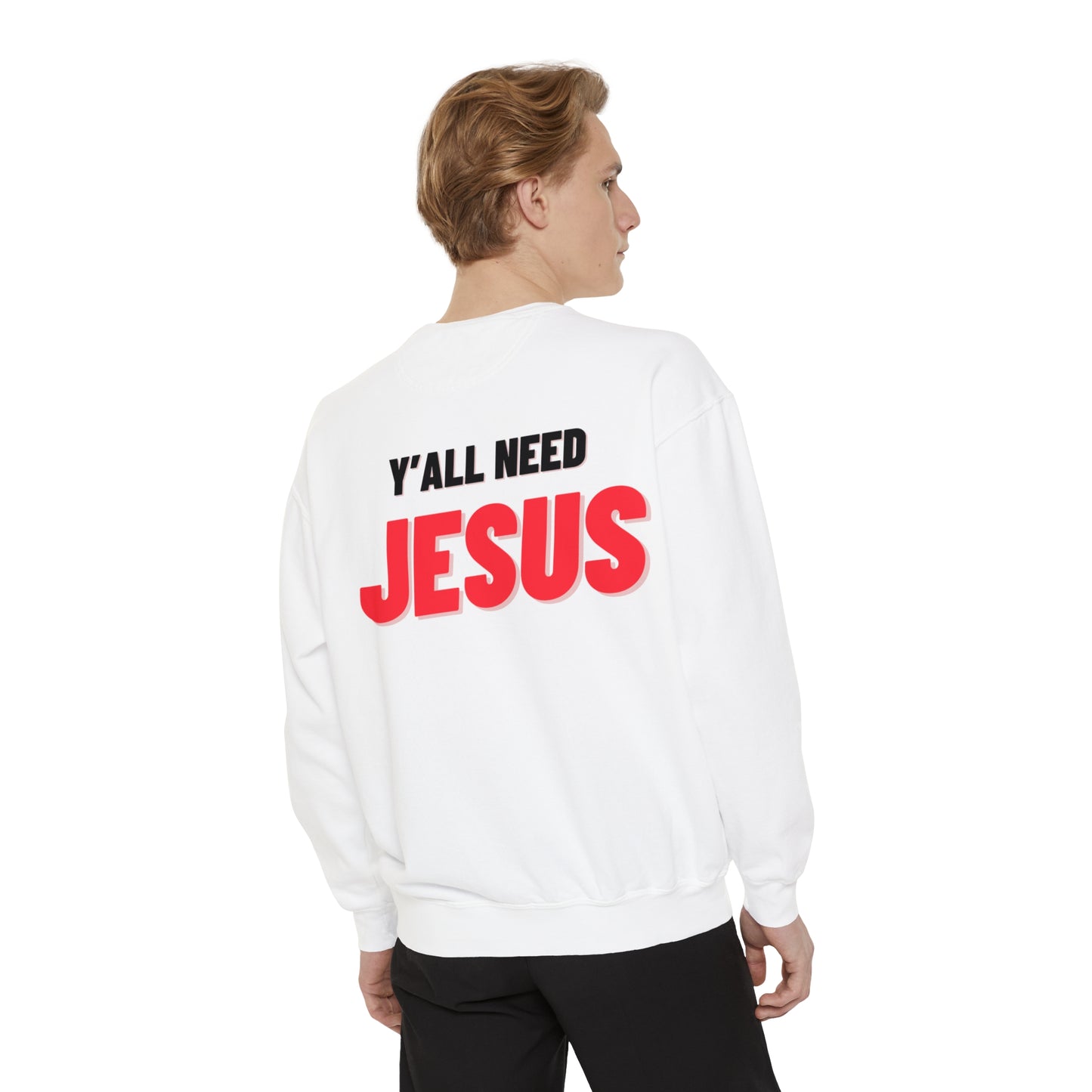 Unisex Garment-Dyed Sweatshirt Team Jesus