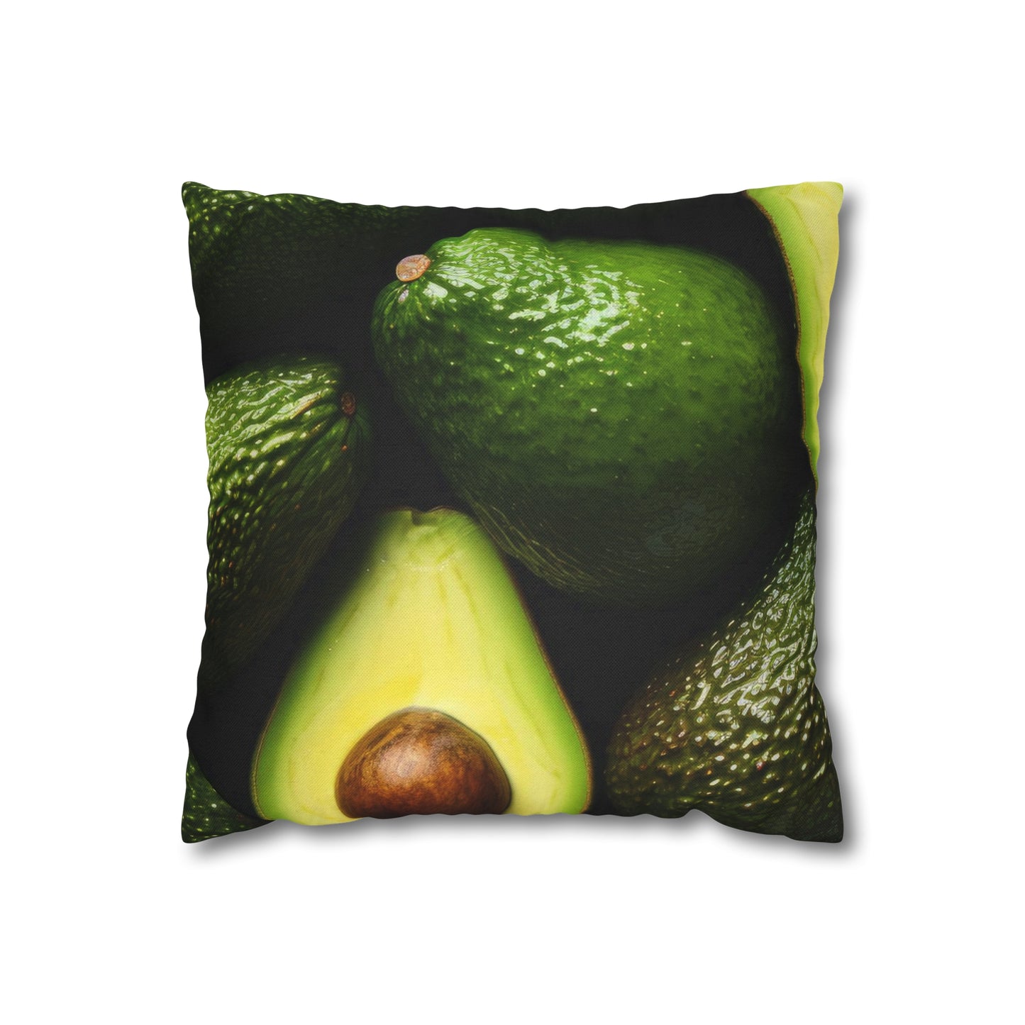 Spun Polyester Square Pillowcase Avocado 🥑