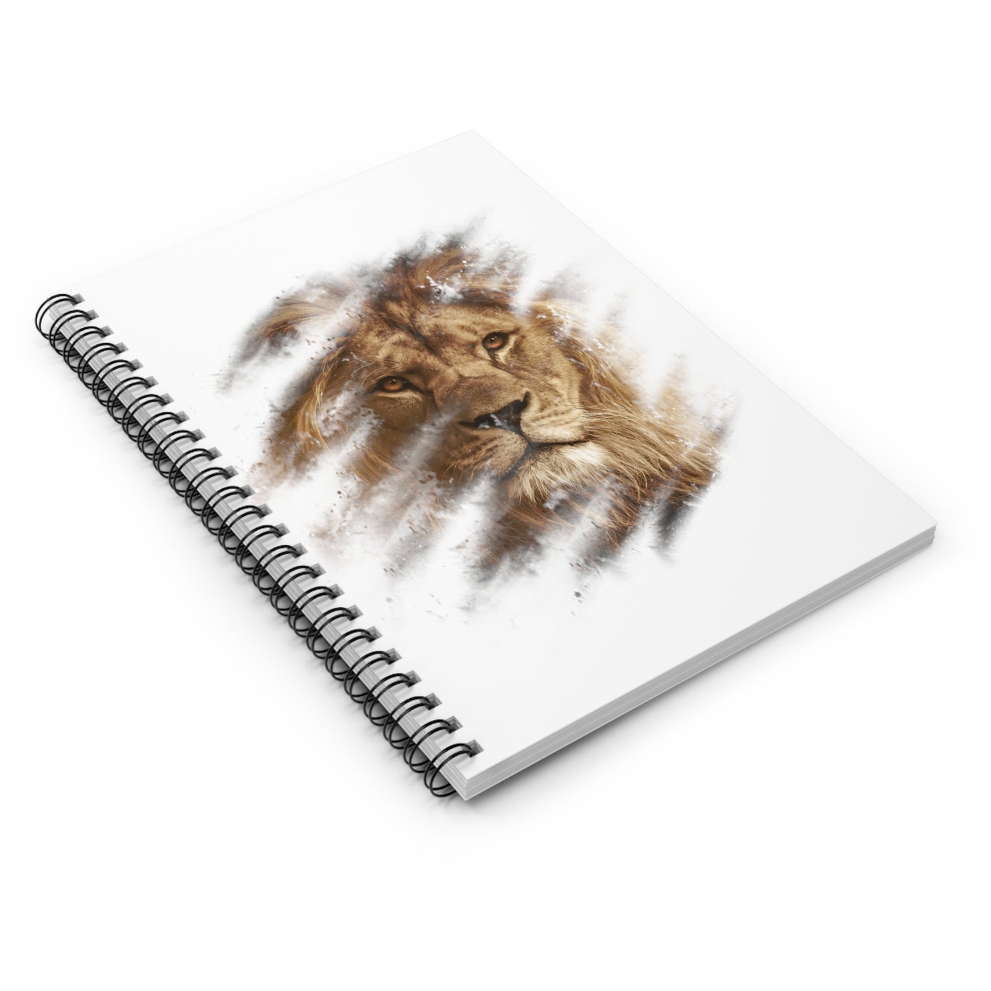Spiral Notebook - Ruled Line Lion