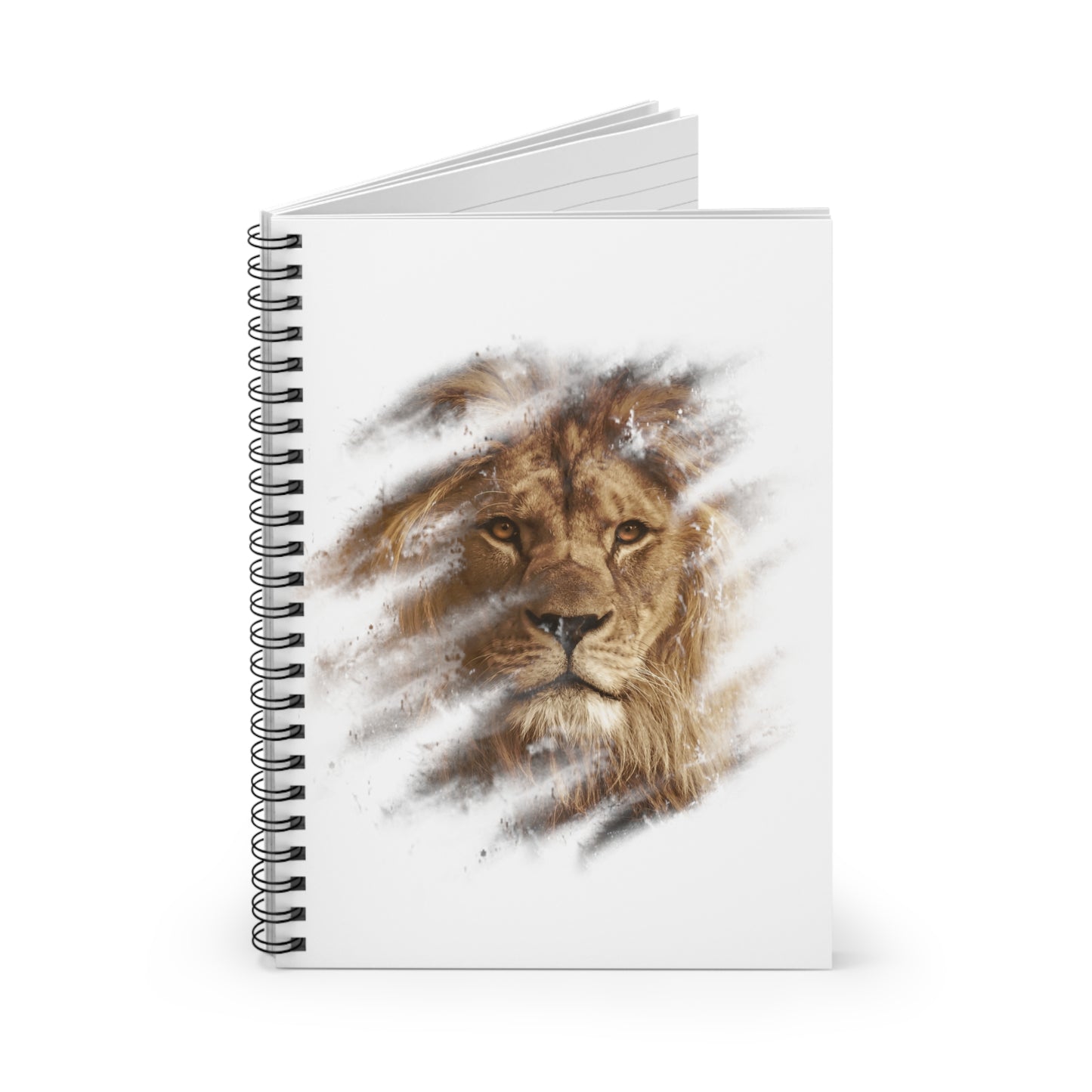 Spiral Notebook - Ruled Line Lion