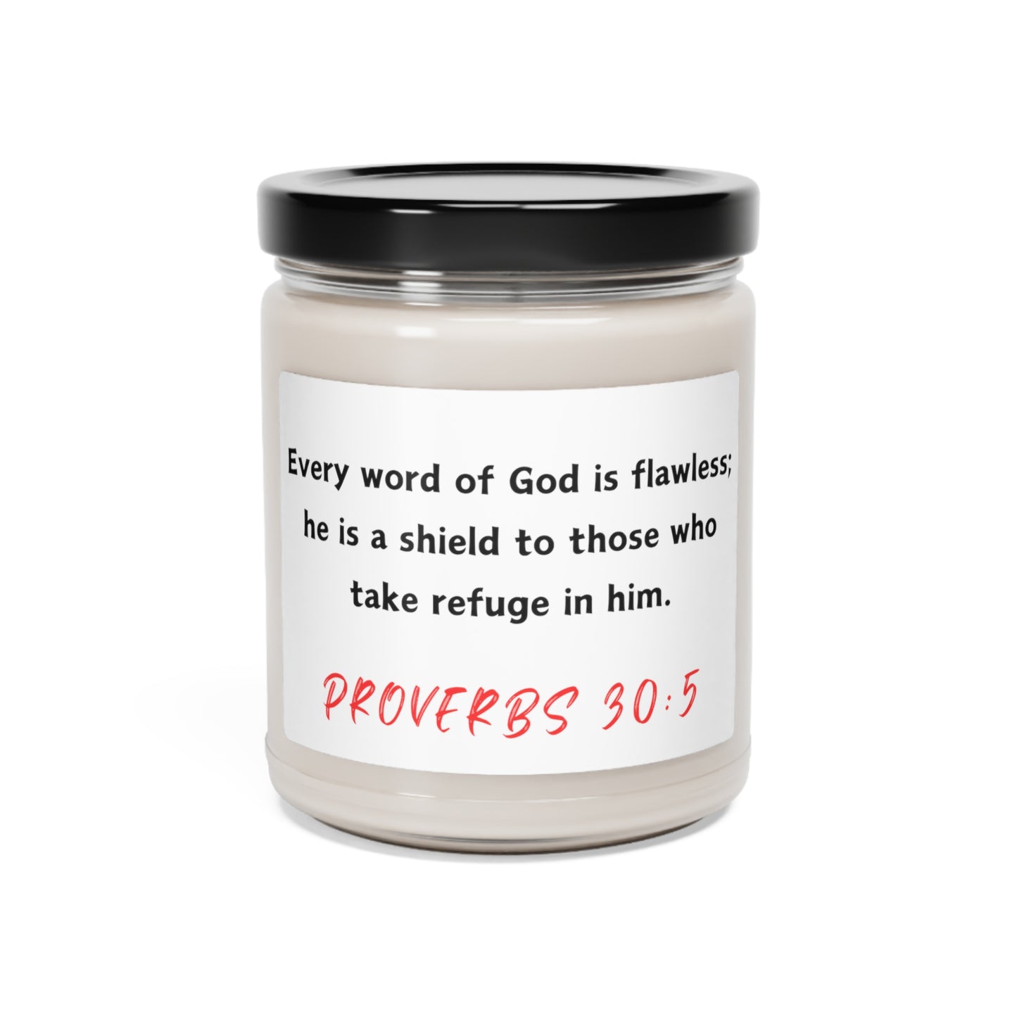 Proverbs 30:5 Scented Soy Candle, 9oz