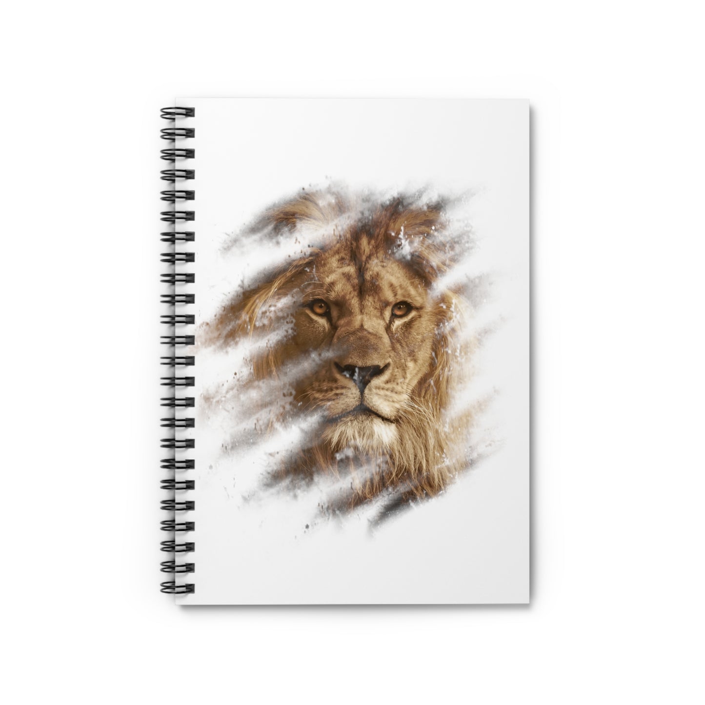 Spiral Notebook - Ruled Line Lion