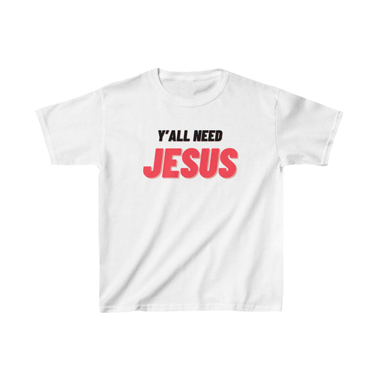 Kids Heavy Cotton™ Tee Cute Tiger Jesus