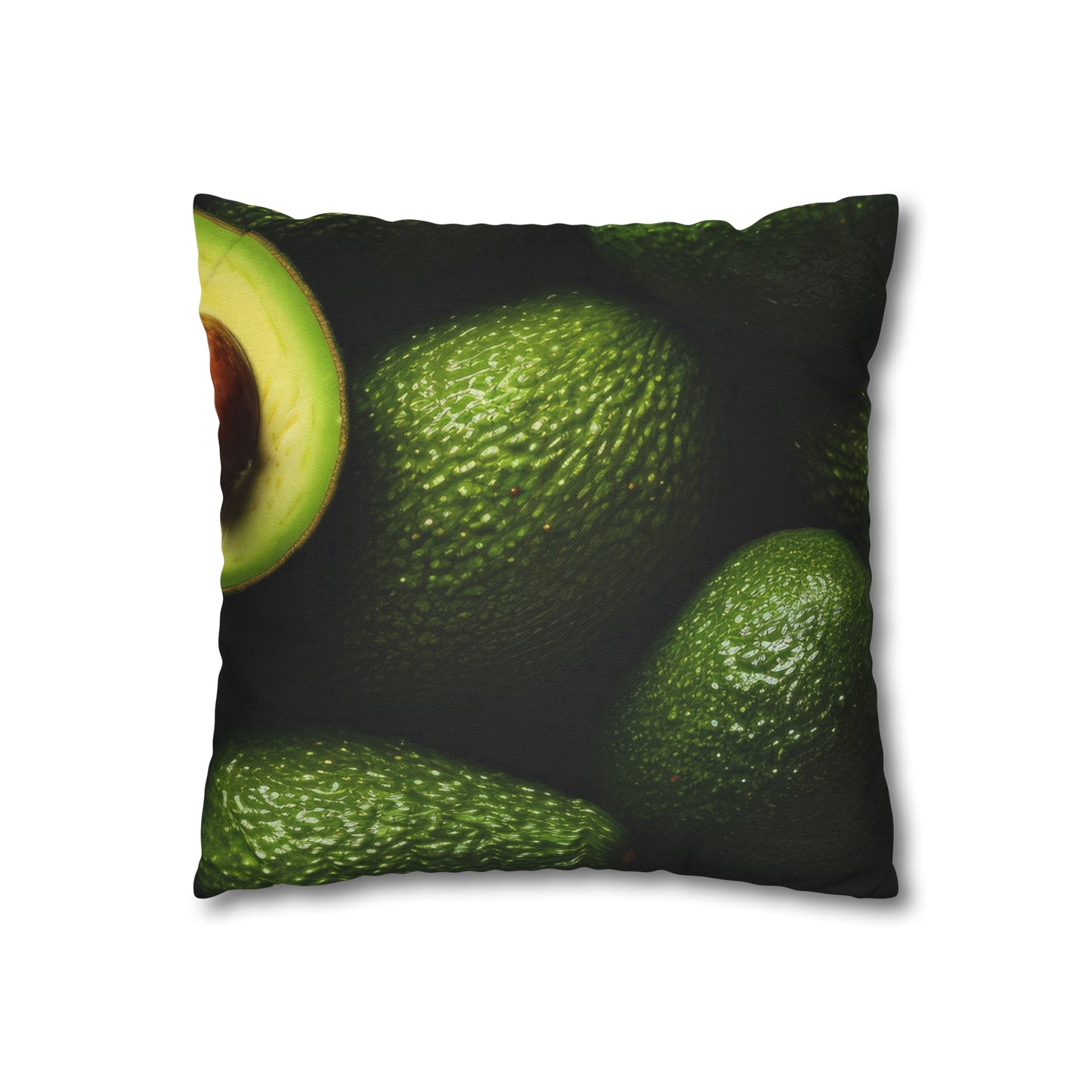 Spun Polyester Square Pillowcase Avocado 🥑