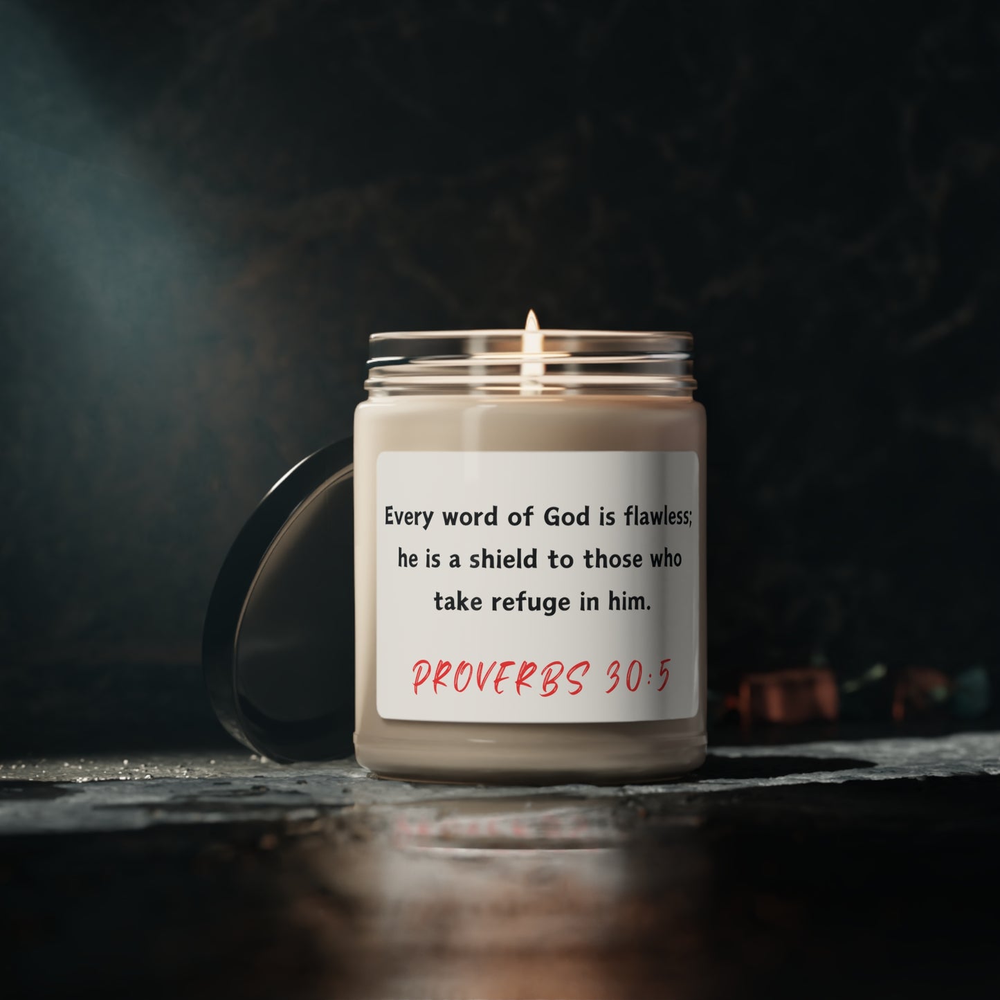 Proverbs 30:5 Scented Soy Candle, 9oz