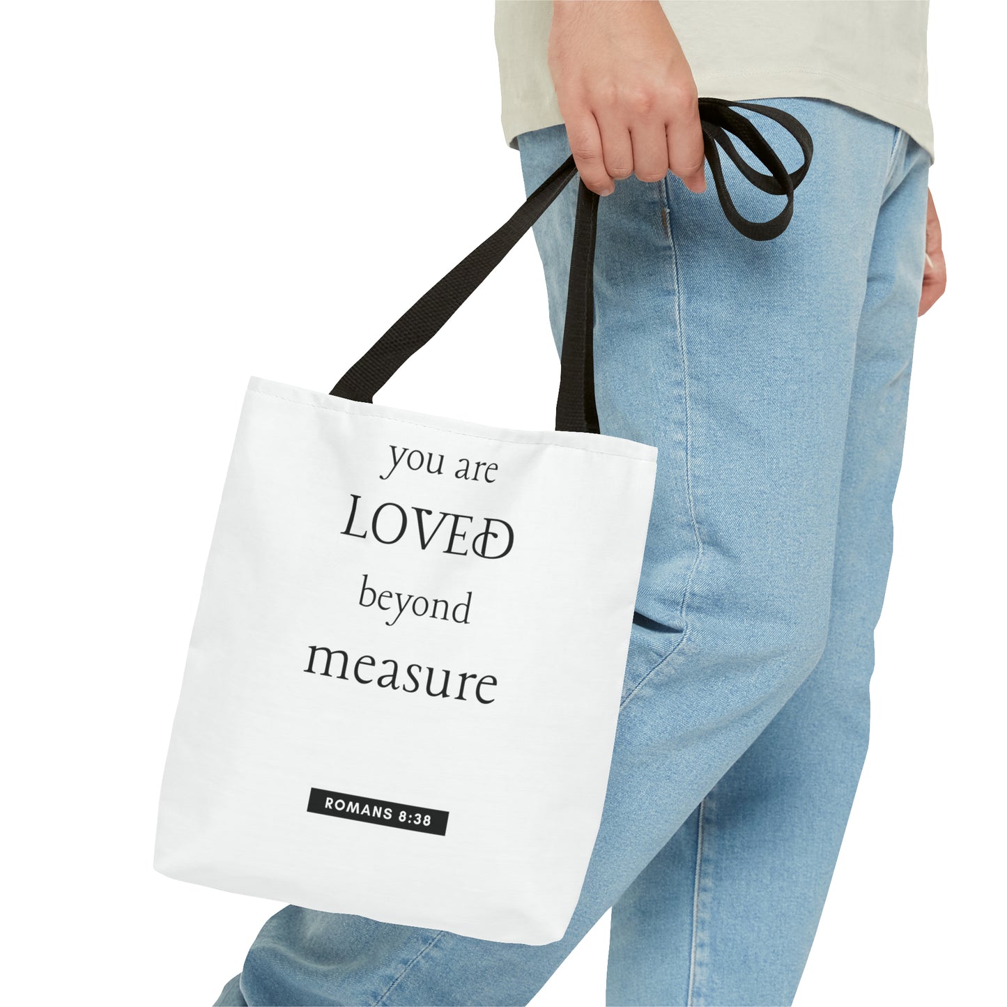 Romans 8:38 Tote Bag (AOP)