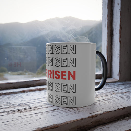 He Is Risen Color Morphing Mug, 11oz