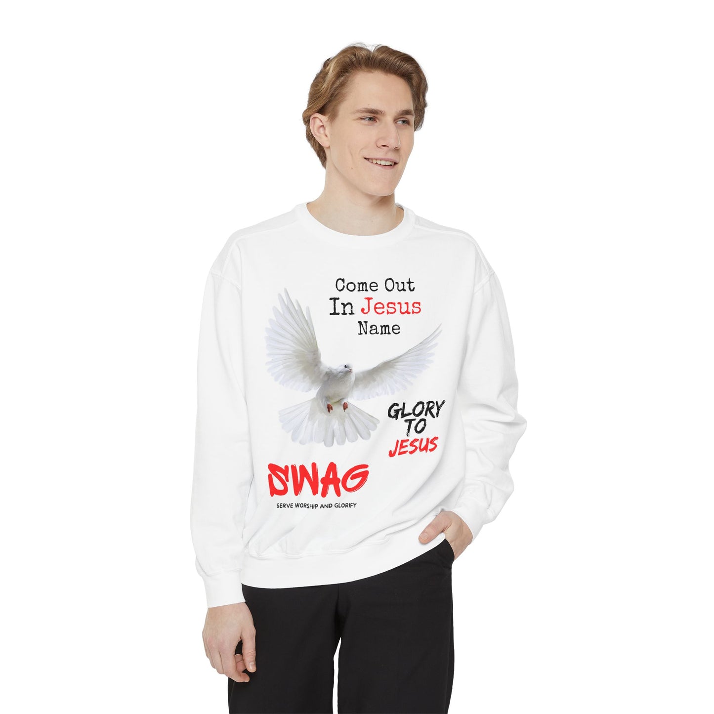 Dove Unisex Garment-Dyed Sweatshirt