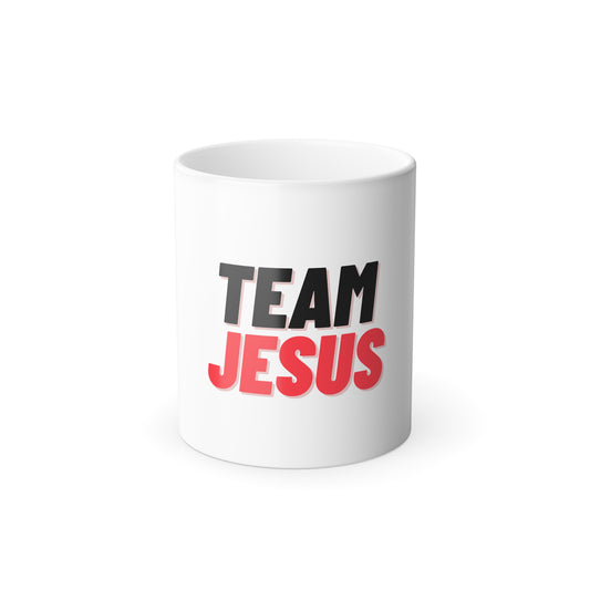 Team Jesus Color Morphing Mug, 11oz